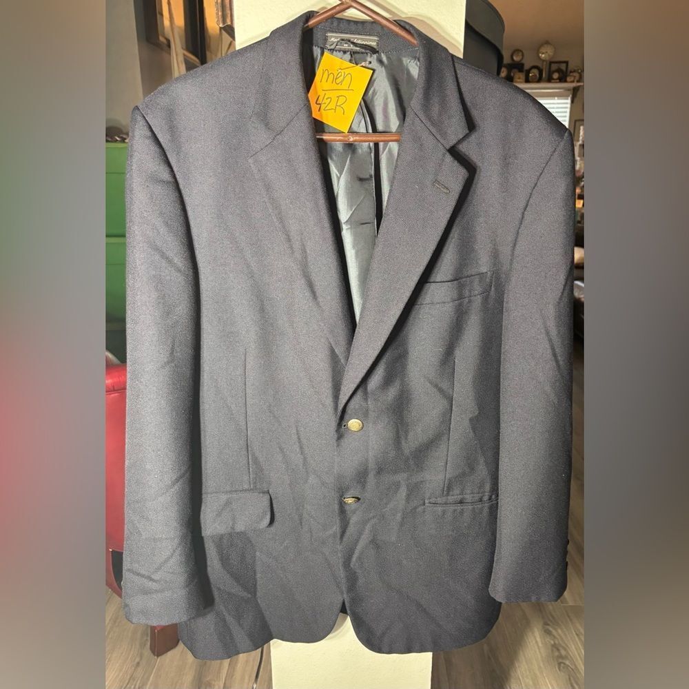 Meeting Street Navy Blue Suit Jacket Sports Coat Size 42R EPC